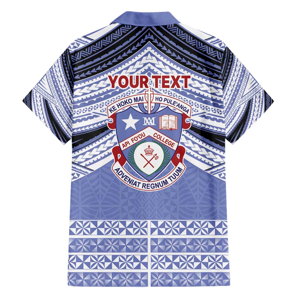 Personalised Tonga Apifoou College Family Matching Short Sleeve Bodycon Dress and Hawaiian Shirt Polynesian Ngatu Tribal LT9 - Polynesian Pride