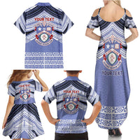 Personalised Tonga Apifoou College Family Matching Summer Maxi Dress and Hawaiian Shirt Polynesian Ngatu Tribal LT9 - Polynesian Pride