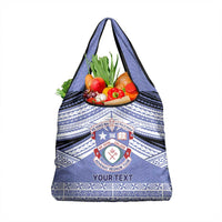 Personalised Tonga Apifoou College Grocery Bag Polynesian Ngatu Tribal