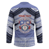 Personalised Tonga Apifoou College Hockey Jersey Polynesian Ngatu Tribal - Polynesian Pride