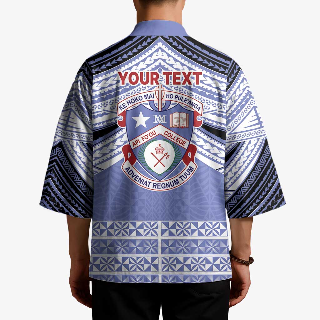 Personalised Tonga Apifoou College Kimono Polynesian Ngatu Tribal - Polynesian Pride