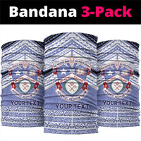 Personalised Tonga Apifoou College Neck Gaiter Polynesian Ngatu Tribal - Polynesian Pride