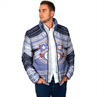 Personalised Tonga Apifoou College Padded Jacket Polynesian Ngatu Tribal - Polynesian Pride