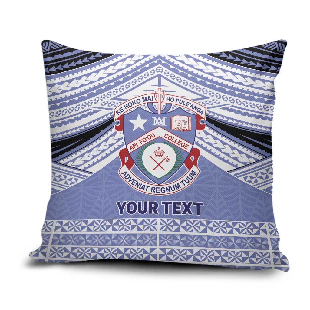 Personalised Tonga Apifoou College Pillow Cover Polynesian Ngatu Tribal - Polynesian Pride