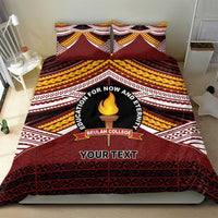 Personalised Tonga Beulah College Bedding Set Polynesian Ngatu Tribal
