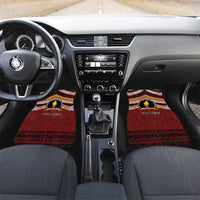 Personalised Tonga Beulah College Car Mats Polynesian Ngatu Tribal