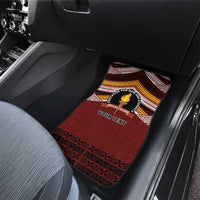Personalised Tonga Beulah College Car Mats Polynesian Ngatu Tribal