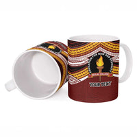 Personalised Tonga Beulah College Ceramic Mug Polynesian Ngatu Tribal - Polynesian Pride