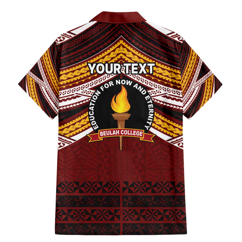 Personalised Tonga Beulah College Family Matching Mermaid Dress and Hawaiian Shirt Polynesian Ngatu Tribal LT9 - Polynesian Pride