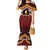 Personalised Tonga Beulah College Family Matching Mermaid Dress and Hawaiian Shirt Polynesian Ngatu Tribal
