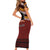 Personalised Tonga Beulah College Family Matching Short Sleeve Bodycon Dress and Hawaiian Shirt Polynesian Ngatu Tribal