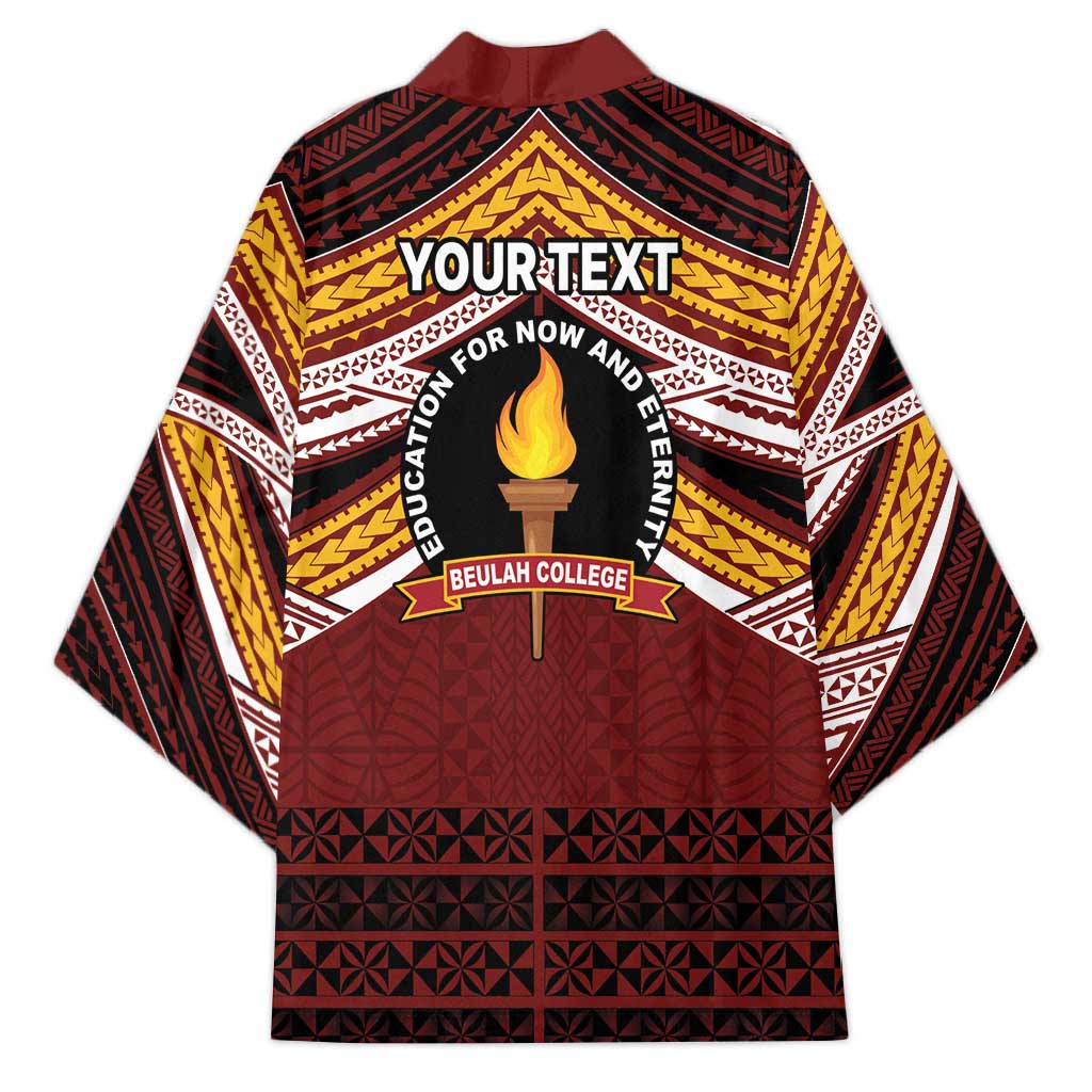Personalised Tonga Beulah College Kimono Polynesian Ngatu Tribal - Polynesian Pride