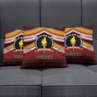 Personalised Tonga Beulah College Pillow Cover Polynesian Ngatu Tribal - Polynesian Pride