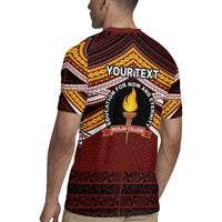 Personalised Tonga Beulah College Rugby Jersey Polynesian Ngatu Tribal