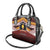 Personalised Tonga Beulah College Shoulder Handbag Polynesian Ngatu Tribal