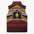 Personalised Tonga Beulah College Sleeveless Puffer Jacket Polynesian Ngatu Tribal - Polynesian Pride