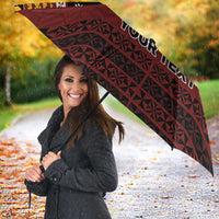 Personalised Tonga Beulah College Umbrella Polynesian Ngatu Tribal - Polynesian Pride