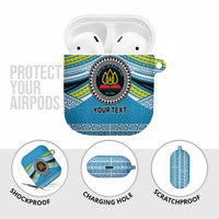 Personalised Tonga Lavengamalie College AirPods Case Polynesian Ngatu Tribal - Polynesian Pride