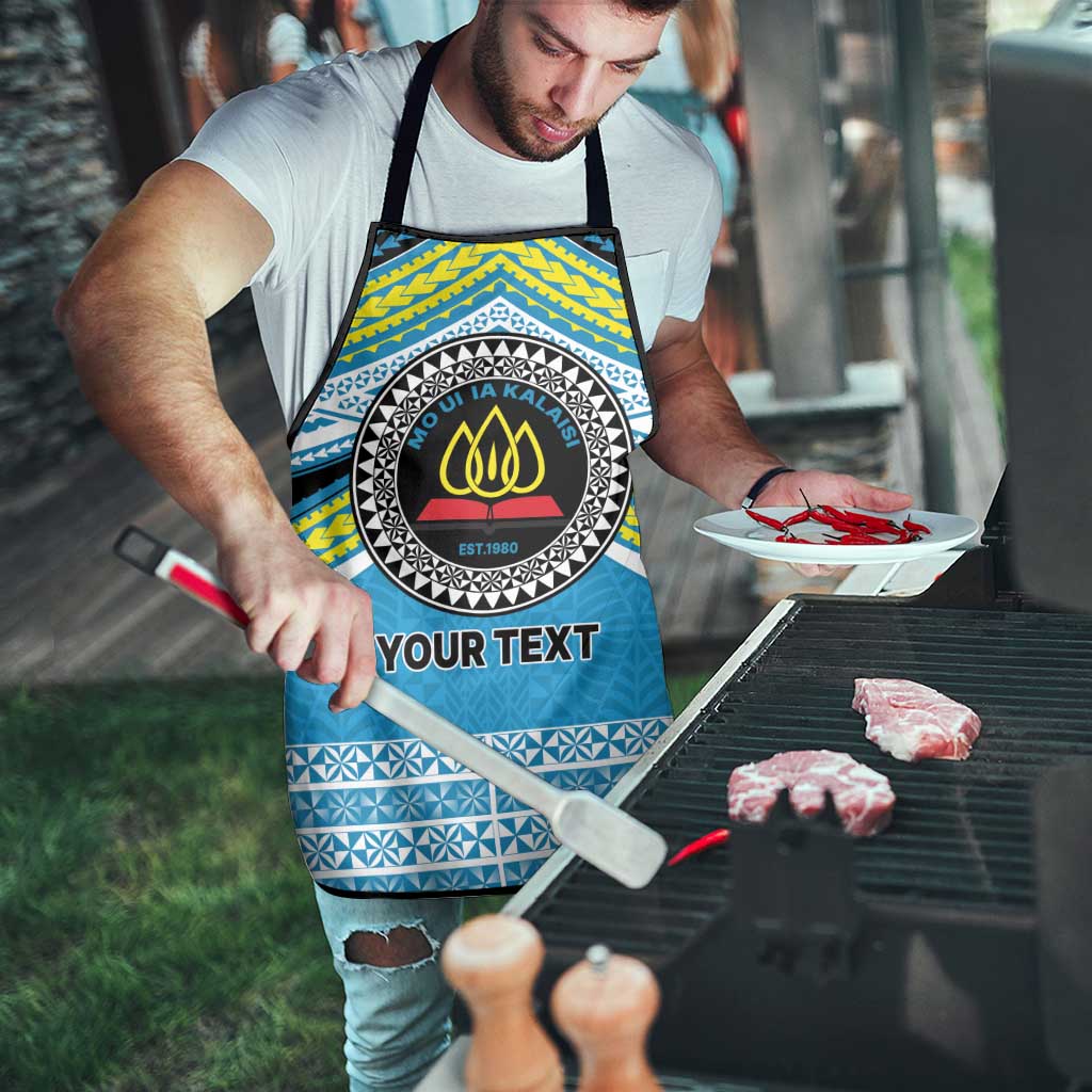 Personalised Tonga Lavengamalie College Apron Polynesian Ngatu Tribal - Polynesian Pride