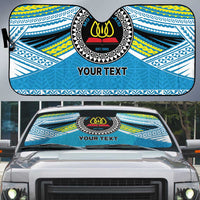 Personalised Tonga Lavengamalie College Auto Sun Shade Polynesian Ngatu Tribal - Polynesian Pride