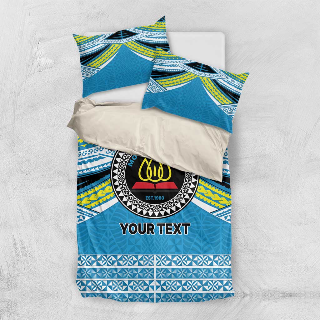 Personalised Tonga Lavengamalie College Bedding Set Polynesian Ngatu Tribal