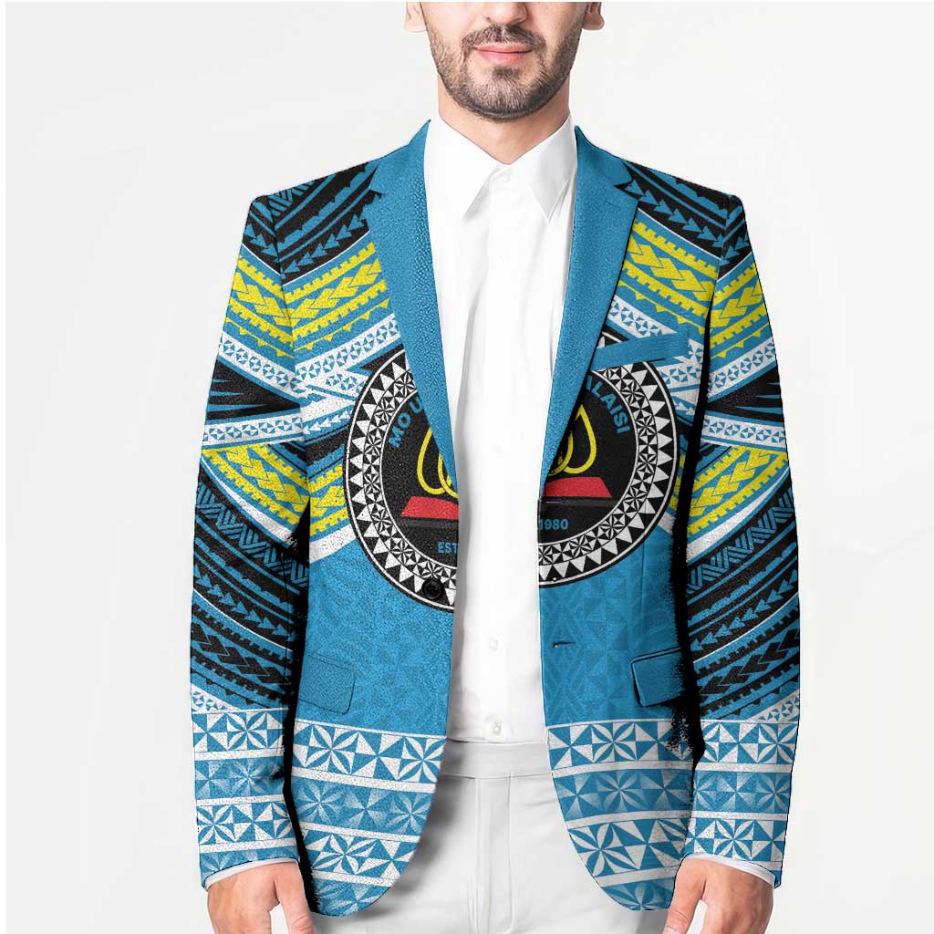Personalised Tonga Lavengamalie College Blazer Polynesian Ngatu Tribal - Polynesian Pride