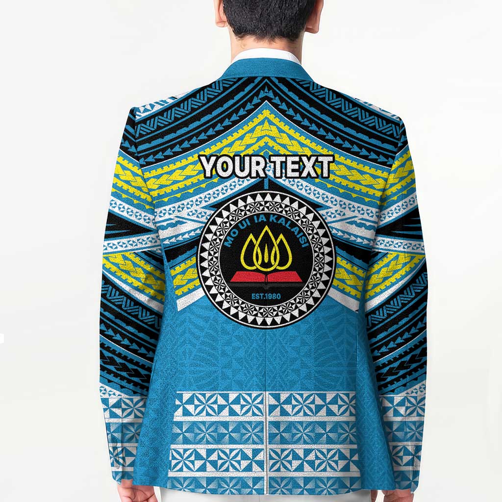 Personalised Tonga Lavengamalie College Blazer Polynesian Ngatu Tribal - Polynesian Pride