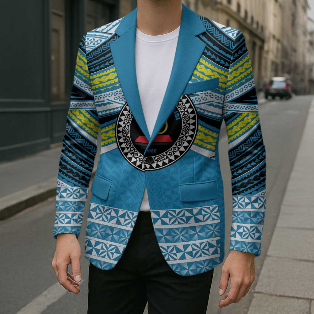 Personalised Tonga Lavengamalie College Blazer Polynesian Ngatu Tribal - Polynesian Pride