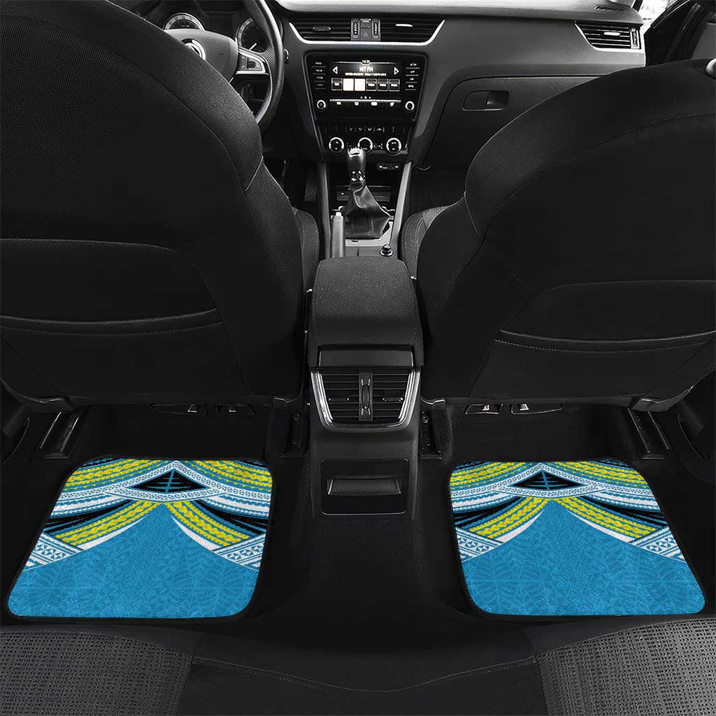 Personalised Tonga Lavengamalie College Car Mats Polynesian Ngatu Tribal