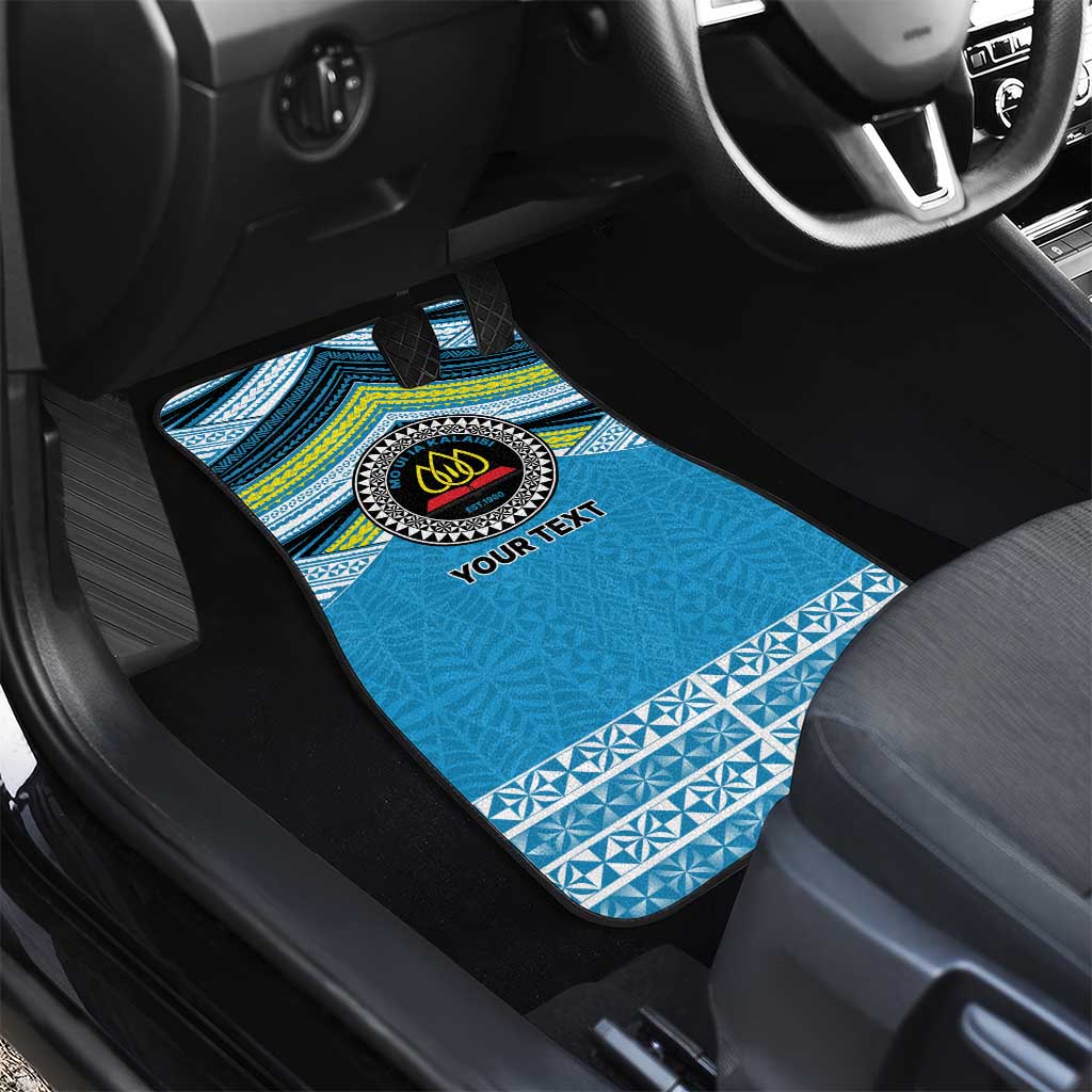 Personalised Tonga Lavengamalie College Car Mats Polynesian Ngatu Tribal