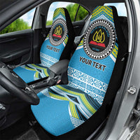 Personalised Tonga Lavengamalie College Car Seat Cover Polynesian Ngatu Tribal