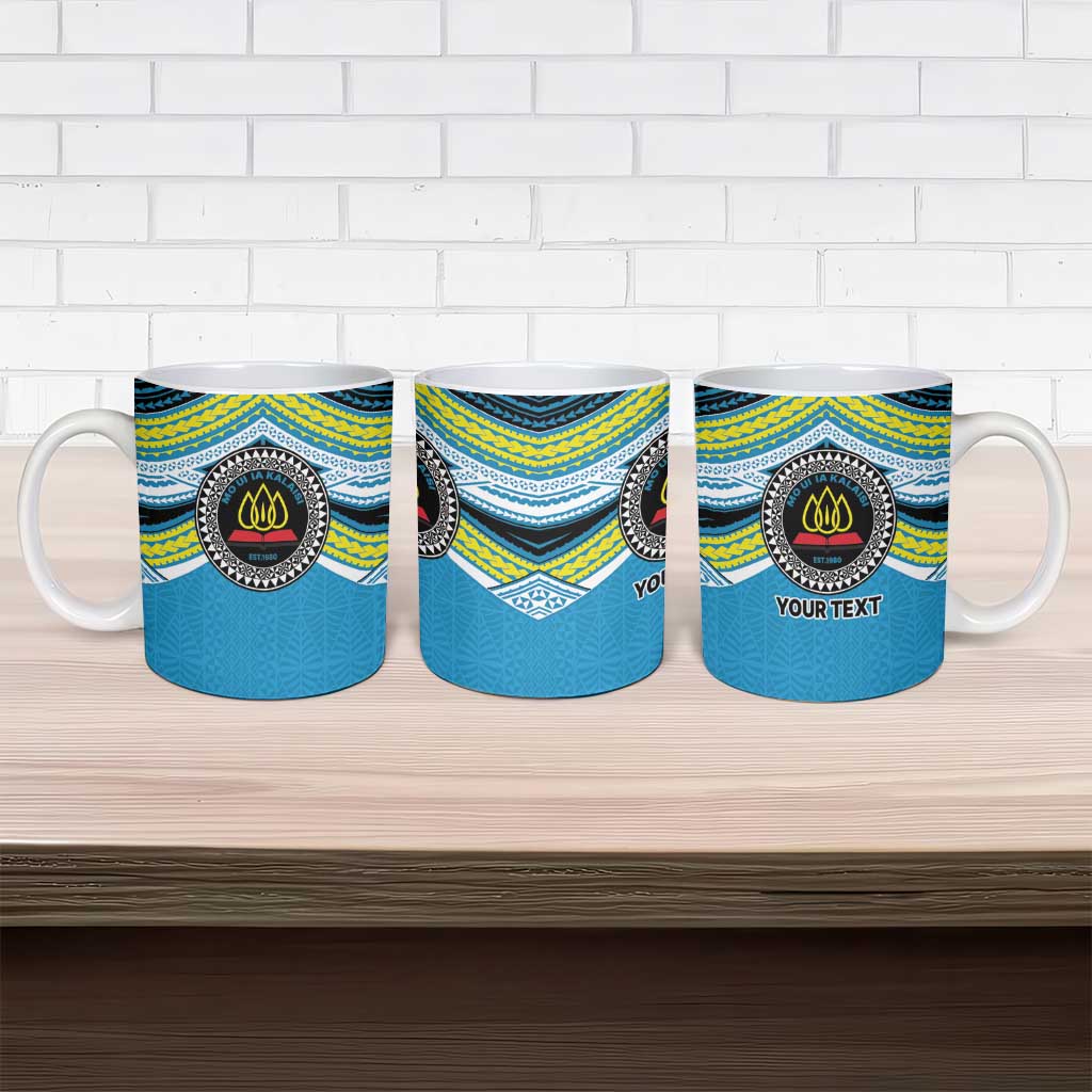Personalised Tonga Lavengamalie College Ceramic Mug Polynesian Ngatu Tribal - Polynesian Pride