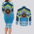 Personalised Tonga Lavengamalie College Couples Matching Long Sleeve Bodycon Dress and Long Sleeve Button Shirt Polynesian Ngatu Tribal