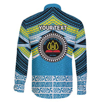 Personalised Tonga Lavengamalie College Family Matching Long Sleeve Bodycon Dress and Hawaiian Shirt Polynesian Ngatu Tribal LT9 - Polynesian Pride