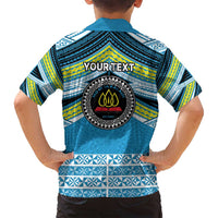 Personalised Tonga Lavengamalie College Family Matching Off Shoulder Short Dress and Hawaiian Shirt Polynesian Ngatu Tribal LT9 - Polynesian Pride