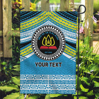 Personalised Tonga Lavengamalie College Garden Flag Polynesian Ngatu Tribal