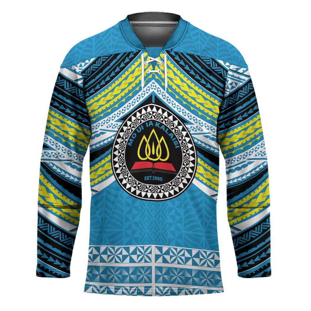Personalised Tonga Lavengamalie College Hockey Jersey Polynesian Ngatu Tribal - Polynesian Pride