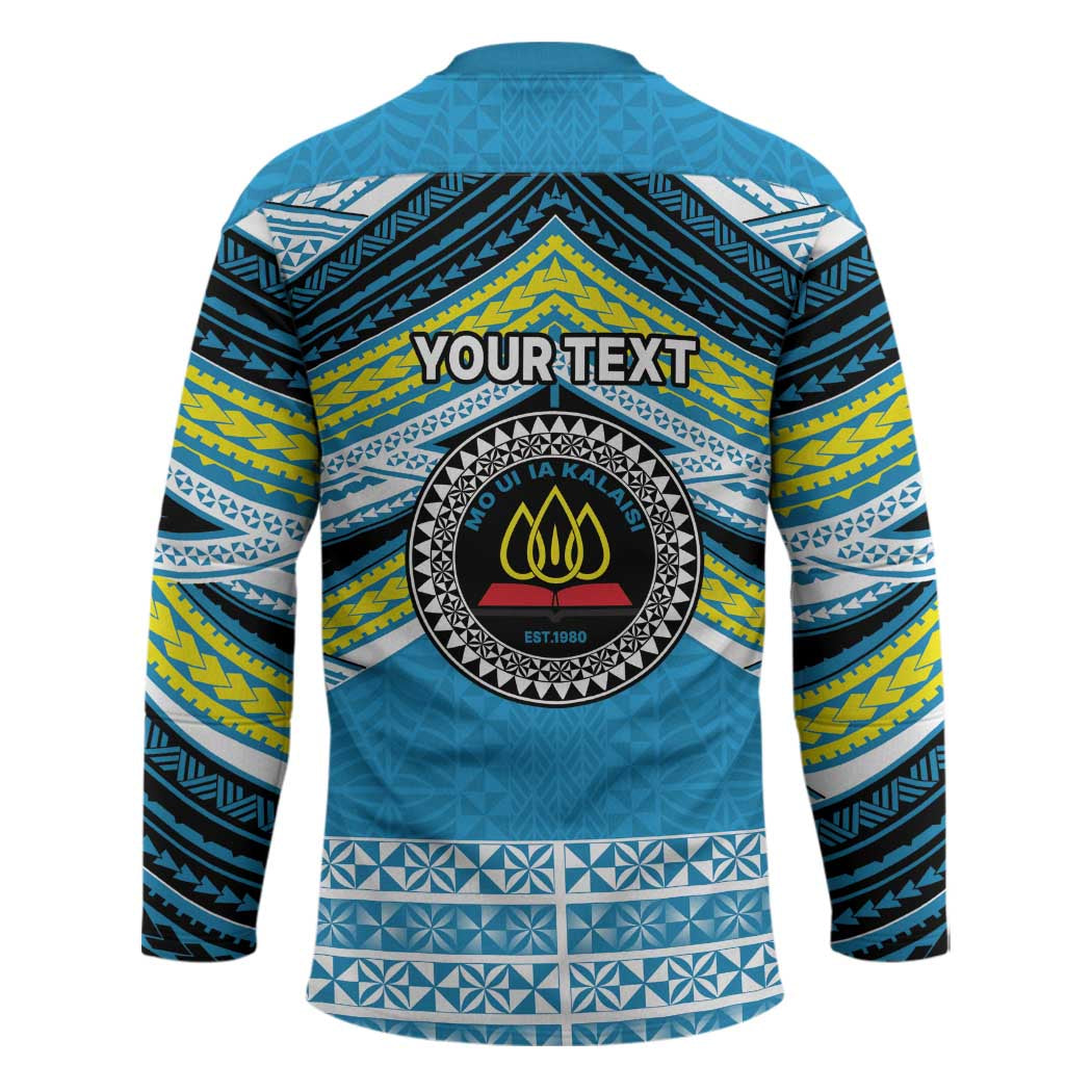 Personalised Tonga Lavengamalie College Hockey Jersey Polynesian Ngatu Tribal - Polynesian Pride