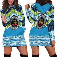 Personalised Tonga Lavengamalie College Hoodie Dress Polynesian Ngatu Tribal