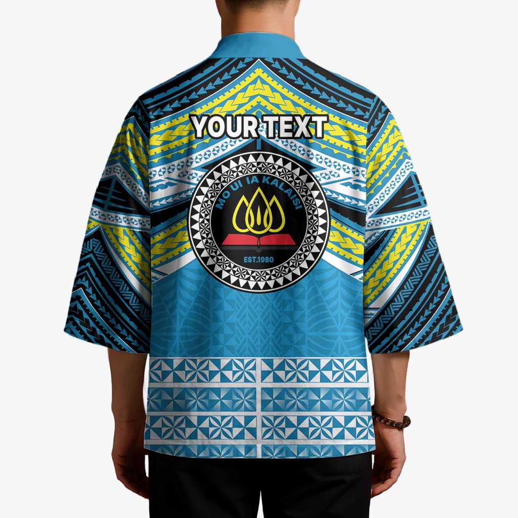 Personalised Tonga Lavengamalie College Kimono Polynesian Ngatu Tribal - Polynesian Pride