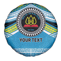 Personalised Tonga Lavengamalie College Spare Tire Cover Polynesian Ngatu Tribal