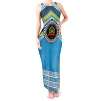 Personalised Tonga Lavengamalie College Tank Maxi Dress Polynesian Ngatu Tribal