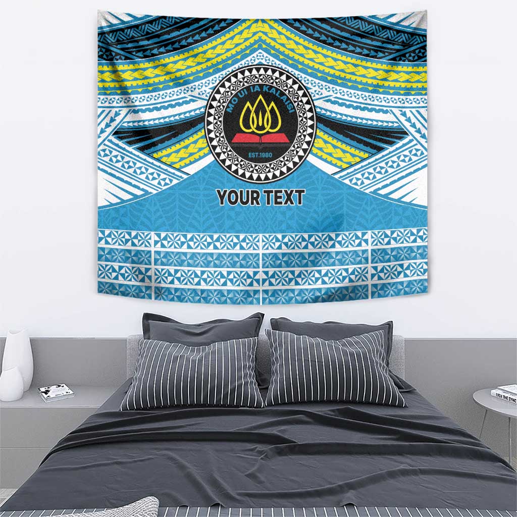 Personalised Tonga Lavengamalie College Tapestry Polynesian Ngatu Tribal