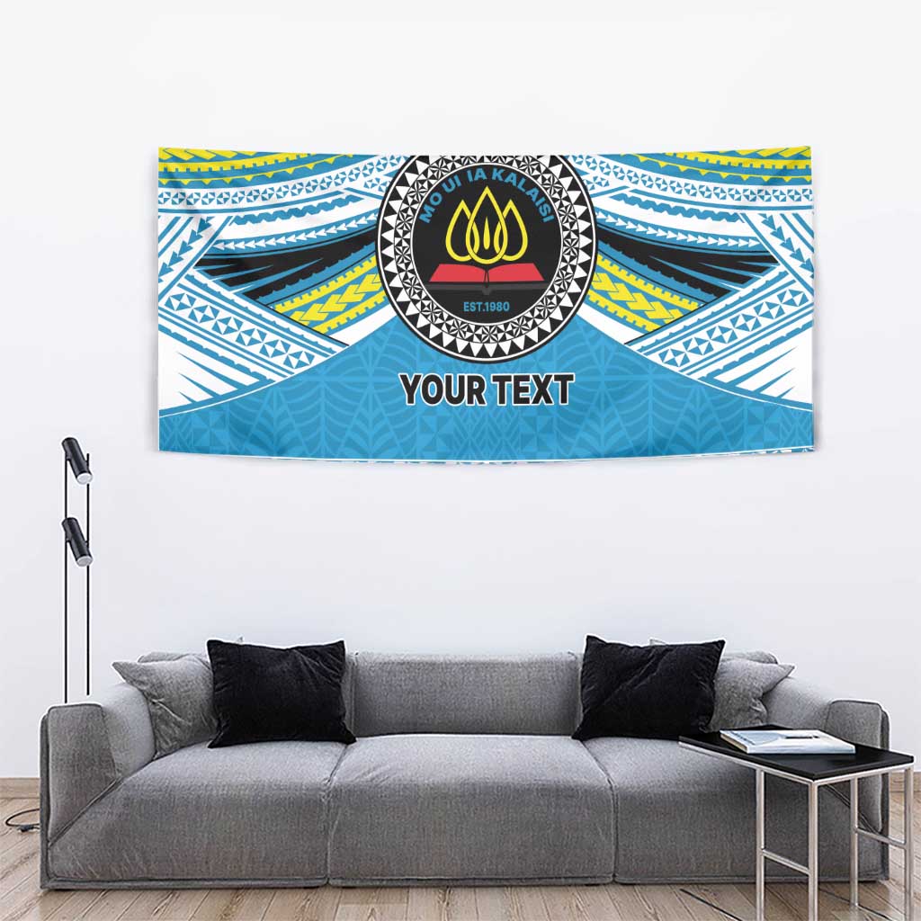 Personalised Tonga Lavengamalie College Tapestry Polynesian Ngatu Tribal