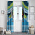Personalised Tonga Lavengamalie College Window Curtain Polynesian Ngatu Tribal