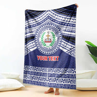 Personalised Tonga Sia'atoutai Theological College Blanket Polynesian Ngatu Tribal
