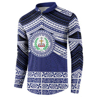 Personalised Tonga Sia'atoutai Theological College Button Sweatshirt Polynesian Ngatu Tribal
