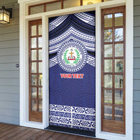 Personalised Tonga Sia'atoutai Theological College Door Cover Polynesian Ngatu Tribal - Polynesian Pride