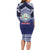 Personalised Tonga Sia'atoutai Theological College Family Matching Long Sleeve Bodycon Dress and Hawaiian Shirt Polynesian Ngatu Tribal