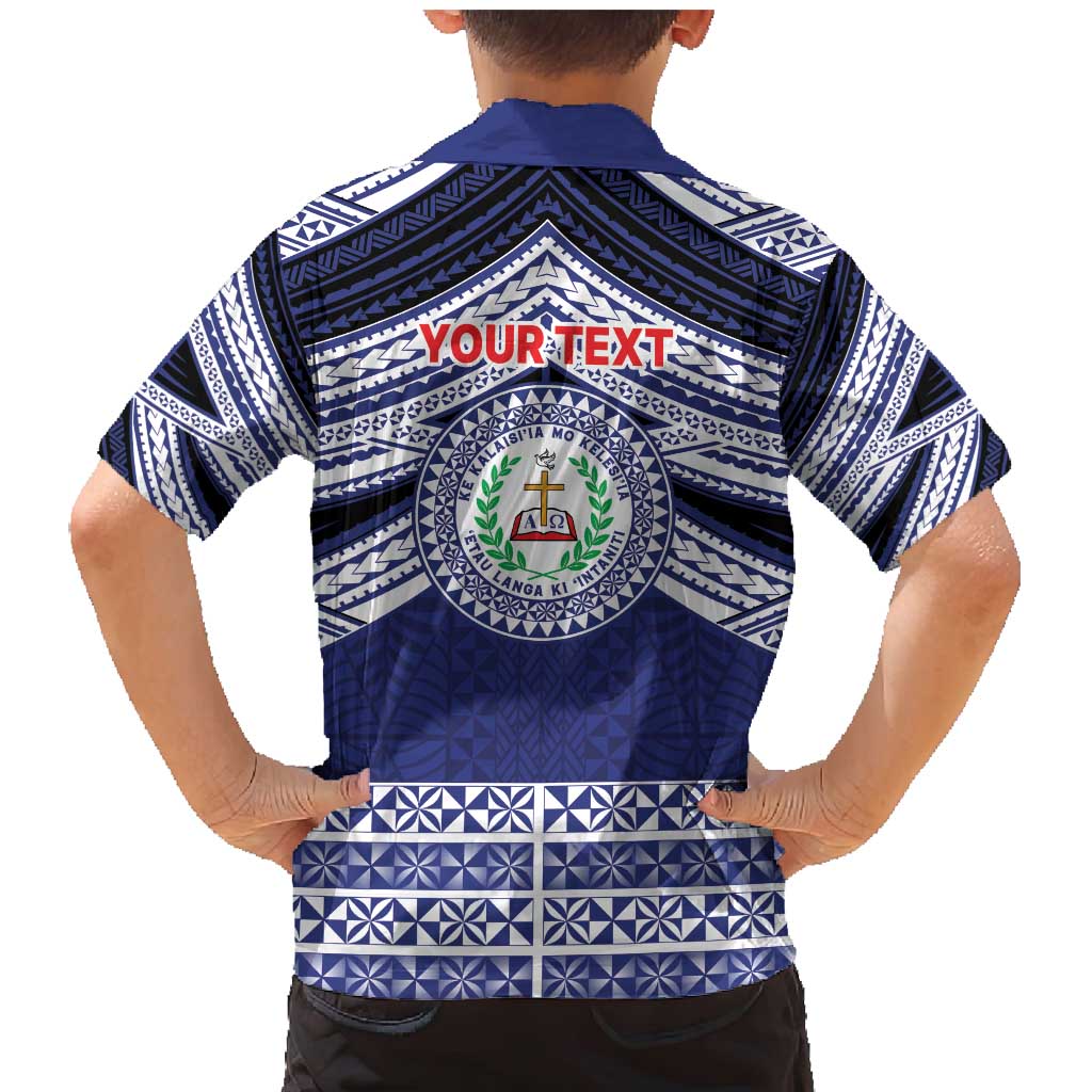 Personalised Tonga Sia'atoutai Theological College Family Matching Mermaid Dress and Hawaiian Shirt Polynesian Ngatu Tribal LT9 - Polynesian Pride